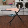 Household Essentials Deluxe Matte Black Ironing Board 4 Legs: Collapsible Metal, 54" x 14", 12.85 lbs, No Warranty - 2 of 4