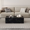 NicBex Contemporary Rectangular Textured-Pattern Coffee Table,Minimalist Center Table for Living Room,Living Room Furniture - 3 of 4