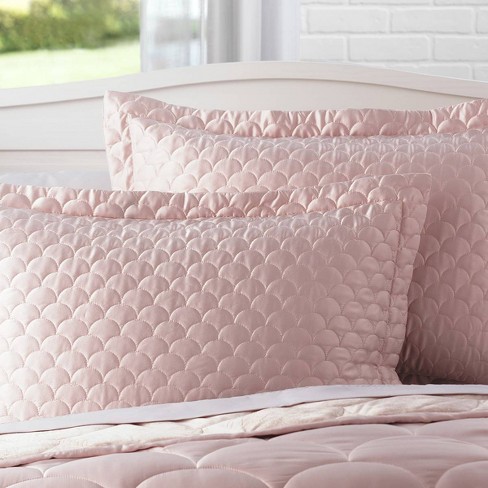 Standard Quilted Pillow Sham Rose Gold Nikki Chu Target