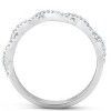 Pompeii3 1/4ct Diamond Infinity Wedding Ring 14K White Gold - 3 of 4