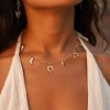 Charm Necklace for Women - HTUTWOO™ Dainty 14K Gold Plated Starfish Seashell Necklace, for Everyday Wear - 3 of 4