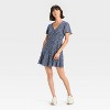 Women's Short Sleeve Button-Front Mini A-Line Dress - Universal Thread™ - 3 of 3