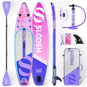 SLOOSH 11'6" Inflatable Stand Up Paddle Board with Premium Accessories, Non-Slip EVA Deck, Ultra-Light Carry Bag Pump, Rapids SUP for Youth & Adults - 1 of 4