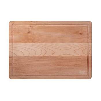 Farberware Maple Wood Cutting Board With Juice Groove and Handles, 14x20-Inch, Natural