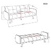MAYEERTY Folding Arm Chair Lounge 4-in-1 Convertible Sofa Bed - 4 of 4