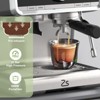 20-Bar Coffee Machine, Espresso Machine with Grinder, Milk Frother Wand - 3 of 4