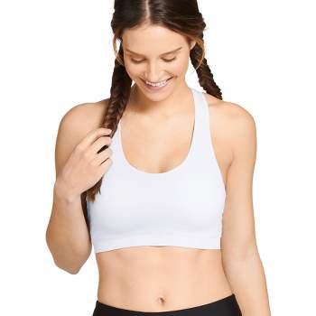 Jockey Women's Forever Fit Mid Impact Molded Cup Active Bra Xl Light :  Target