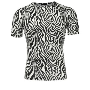 Lars Amadeus Men's Round Neck Animal Pattern Short Sleeves T Shirt - 1 of 4