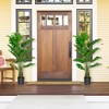 Aghana Digitals 60'' Faux Monstera Tree with 15 PEVA Leaves, Sturdy Cement Pot - Lifelike - 2 of 4