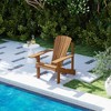 HOMLUX Large Ergonomic Outdoor Adirondack Chair Patio Accent Chair with Arm Rest, All-Weather - 2 of 4