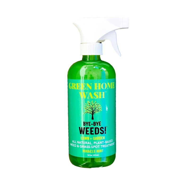 Green Home Wash Bye-Bye Weeds Lawn + Garden Miracle Mint 16oz, 1 of 2
