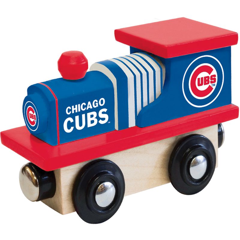 MasterPieces Officially Licensed MLB Chicago Cubs Wooden Toy Train Engine For Kids, 2 of 4