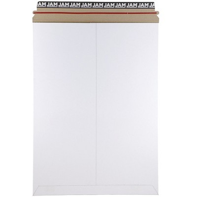 JAM Paper Stay-Flat Photo Mailer 13" x 18" White Sold Individually 6PSW