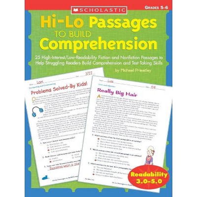Hi-Lo Passages to Build Comprehension: Grades 5?6 - by  Michael Priestley (Paperback)