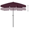 vidaXL Beach Umbrella Bordeaux Red 70.9 in.x47.2 in. - 3 of 4