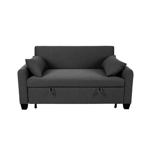 NicBex Convertible Sofa Bed Couch with Adjustable Back & Pillows,Oversized Upholstered Sleeper Sofa for Living Room,Bedroom - 1 of 4