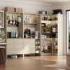 Aheaplus Set of 3 Freestanding Corner Closet System, Space-saving Closet Organizer  with Drawers and Hanging Rods - 4 of 4