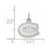 Black Bow Jewelry 14k White Gold Montreal Canadiens NHL Extra Small Pendant - 2 of 3