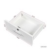 Kumasinova Modern Hairdressing Dresser, Storage Cabinet with Drawers, Holes for Hair Dryer, Bedroom Dresser, Hair Desk with Multi-layer Storage Space - 4 of 4