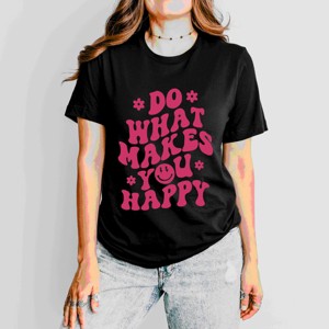 Simply Sage Market Makes You Happy Flowers Short Sleeve Tee - 1 of 4