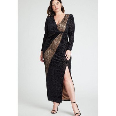 Eloquii Women's Plus Size Patchwork Maxi Dress : Target
