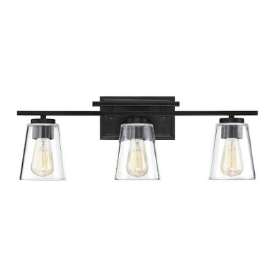 Savoy House Calhoun 3 - Light Vanity in  Black