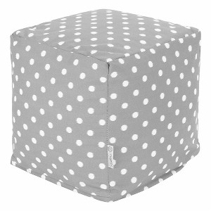 Majestic Home Goods,Cube Pouf Ikat Dot - 1 of 4