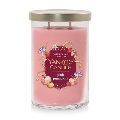 Signature Large Tumbler Pink Pumpkin Candle 20oz - Yankee Candle
