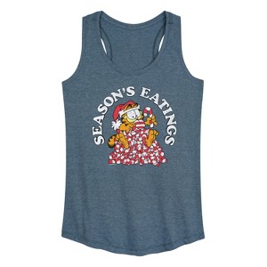 Women's - Garfield - Seasons Eatings Graphic Racerback Tank - 1 of 4
