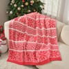 Snuggle Sac Soft Christmas Throw Blanket Knit Bed Blanket 50x60" - 4 of 4