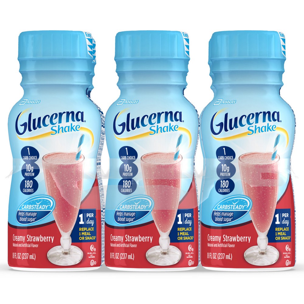 UPC 070074578088 product image for Glucerna Nutritional Strawberry Shake - 6 Count (8 oz each) | upcitemdb.com
