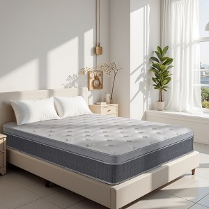 BAFODE Mattress Full/Queen/King Size, 12Inch/14 Inch Hybrid Mattress in a Box with Individually Wrapped Coils for Pressure Relief & Motion Isolation - 1 of 4