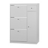 RISOKEYS Freestanding Tipping Bucket Shoe Rack Organizer with 3 Flip Drawers,Entryway Narrow Shoe Storage with Adjustable Storage Shelf, White - 4 of 4