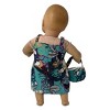 Doll Clothes Superstore Earth Tone Print Sundress With Purse Fits 15-16 Inch Baby And Cabbage Patch Kids - 4 of 4