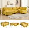 MOONMISS Modular 6- Seat  Sectional Sofa U Shaped Modular Couch with Reversible Chaise Modular Sofa Sectional Couch for Living Room - 2 of 4