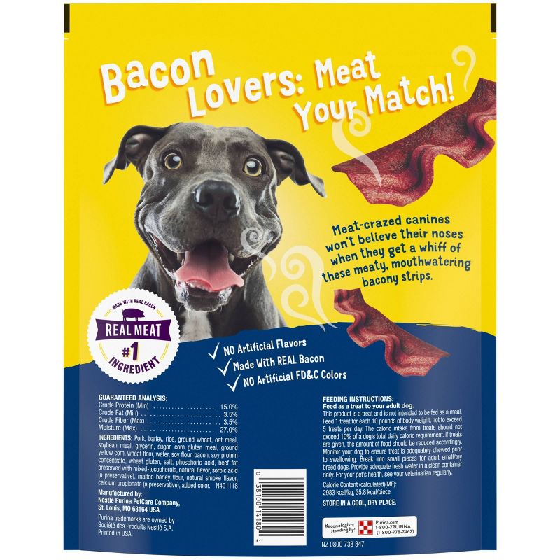 Purina Beggin' Strips Bacon & Beef Flavor Chewy Dog Treats, 3 of 9