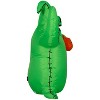 Gemmy Airblown Inflatable Green Oogie Boogie Holding Pumpkin Disney , 3.5 ft Tall, Multicolored - 4 of 4