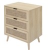 NicBex 3 Drawers Nightstand Bedside Table with Large Storage Space End Table for Living Room, Bedroom, Study - 3 of 4
