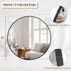 HOMLUX Round Bathroom Vanity Mirror Wall Mount Decorative Make-up Mirror Entryway - 3 of 4