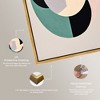 Art Remedy Cubist Style Jade Ring Contemporary Shapes Abstract Wall Art Framed - 4 of 4