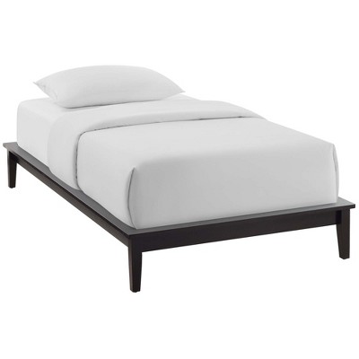 Modway Lodge Twin Wood Platform Bed Frame - Cappuccino
