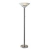 71.5" Expo Floor Lamp Silver - Adesso: ETL Listed, Metal Body, Glass Shade, 2 Sockets, Modern Design - 3 of 3