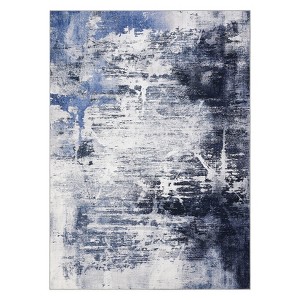 Boho Rugs Bedroom Rug, Washable Area Rug, Non-Slip Low Pile Boho Floral Carpet for Bedroom - 1 of 4