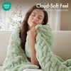 KTMBDW Faux Fur Blanket: 50" x 60" Luxury Soft Fluffy Thick Fur Throw Blanket for Couch Bed Sofa - Cozy Plush Bubble Blankets for Winter - 4 of 4