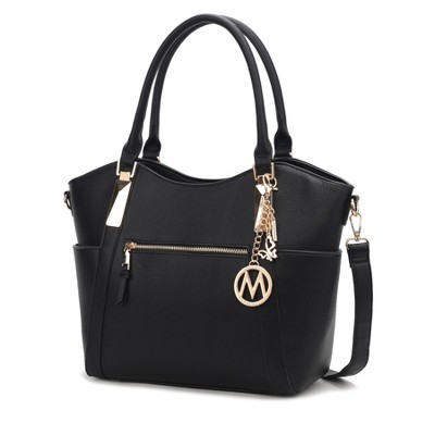 MKF Collection Janise Solid Vegan Leather Tote Bag Purse by Mia K
