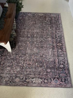 Everwash Callaghan Esther Bohemian Medallion Machine Washable Area Rug, Grey, 3'11x5'6