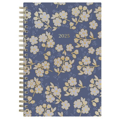Marie Kondo for Blue Sky 2025 Weekly/Monthly Planner 8.27"x5.71" Wirebound Hana Navy: Agenda, Calendar, Adult Stationery