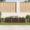 vidaXL Raised Bed Brown Galvanized steel Large Durable Raised Bed - 3 of 4