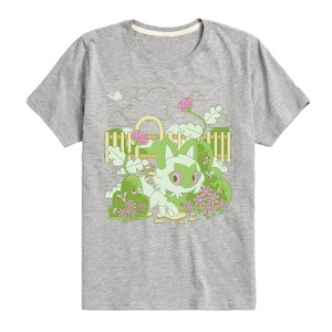 Boys' - Pokémon - Sprigatito Cottage Garden Short Sleeve Graphic T-Shirt - 1 of 4