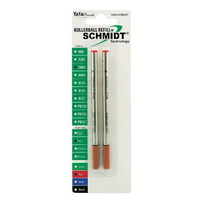 Schmidt Ink Schmidt 888 Safety Ceramic Rollerball Metal Tube Refill Fits Universal Pens Fine Green 2